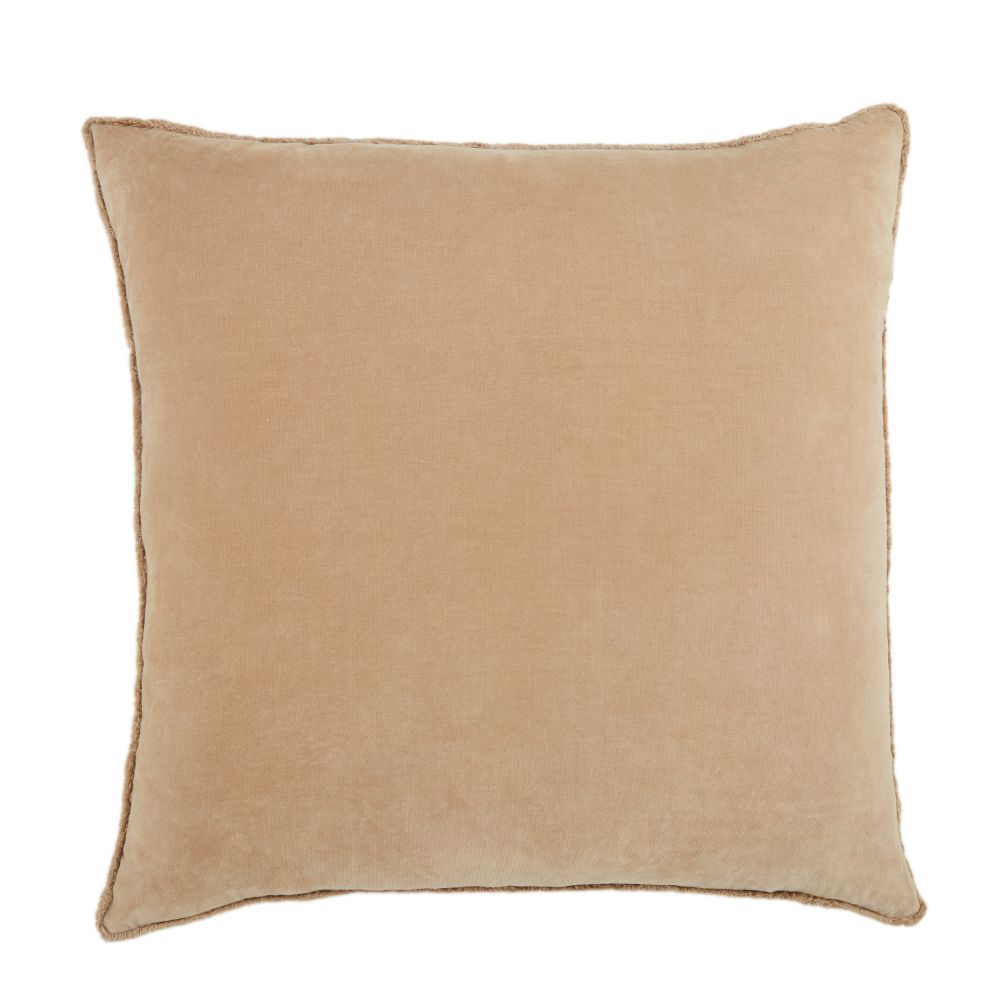 Jaipur Living NOU17 Sunbury Solid Beige Poly Throw Pillow 26 inch