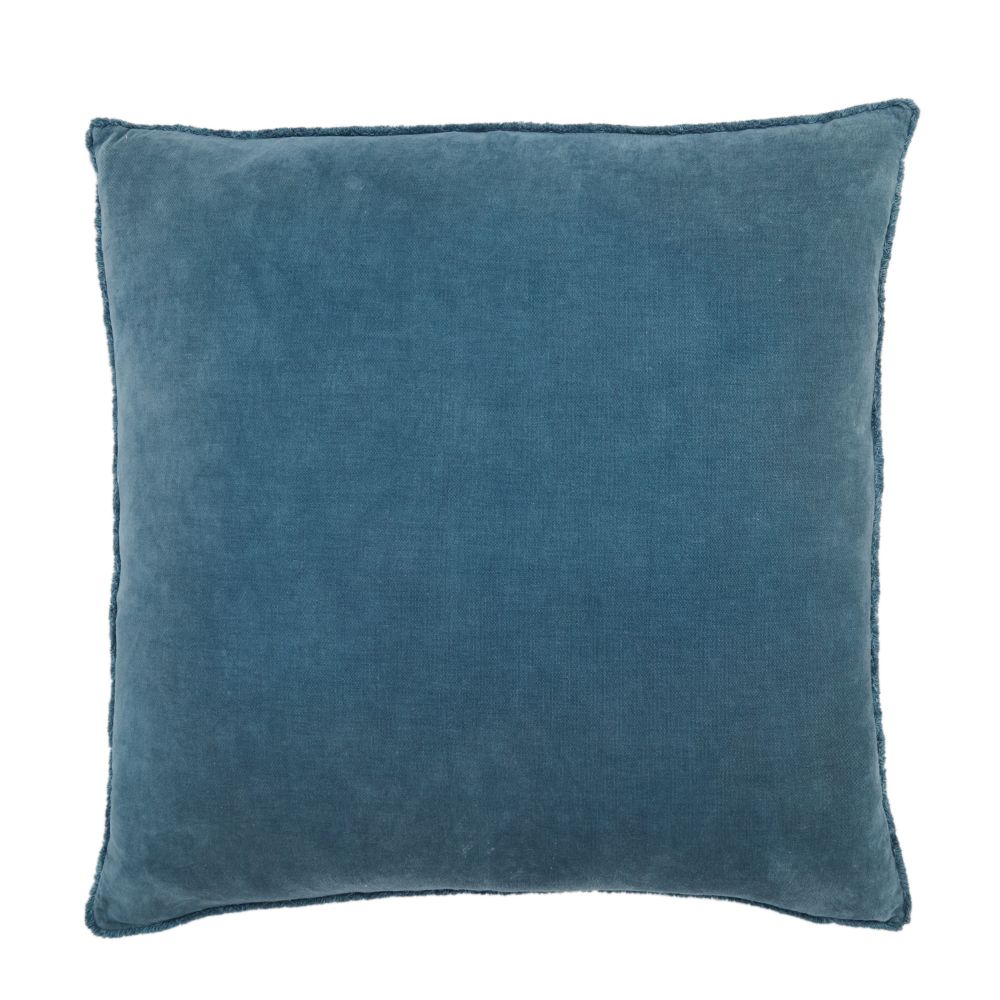 Jaipur Living NOU20 Sunbury Solid Blue Poly Throw Pillow 26 inch