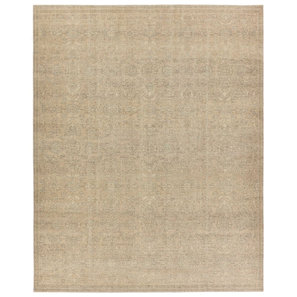 Jaipur Rugs ONE02 Jaipur Living Earl Hand-Knotted Floral Tan/ Gray Area Rug (18"X18")