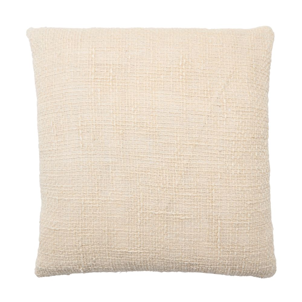Jaipur Living KLA01 Tordis Solid Cream Poly Fill Pillow (22" Square)