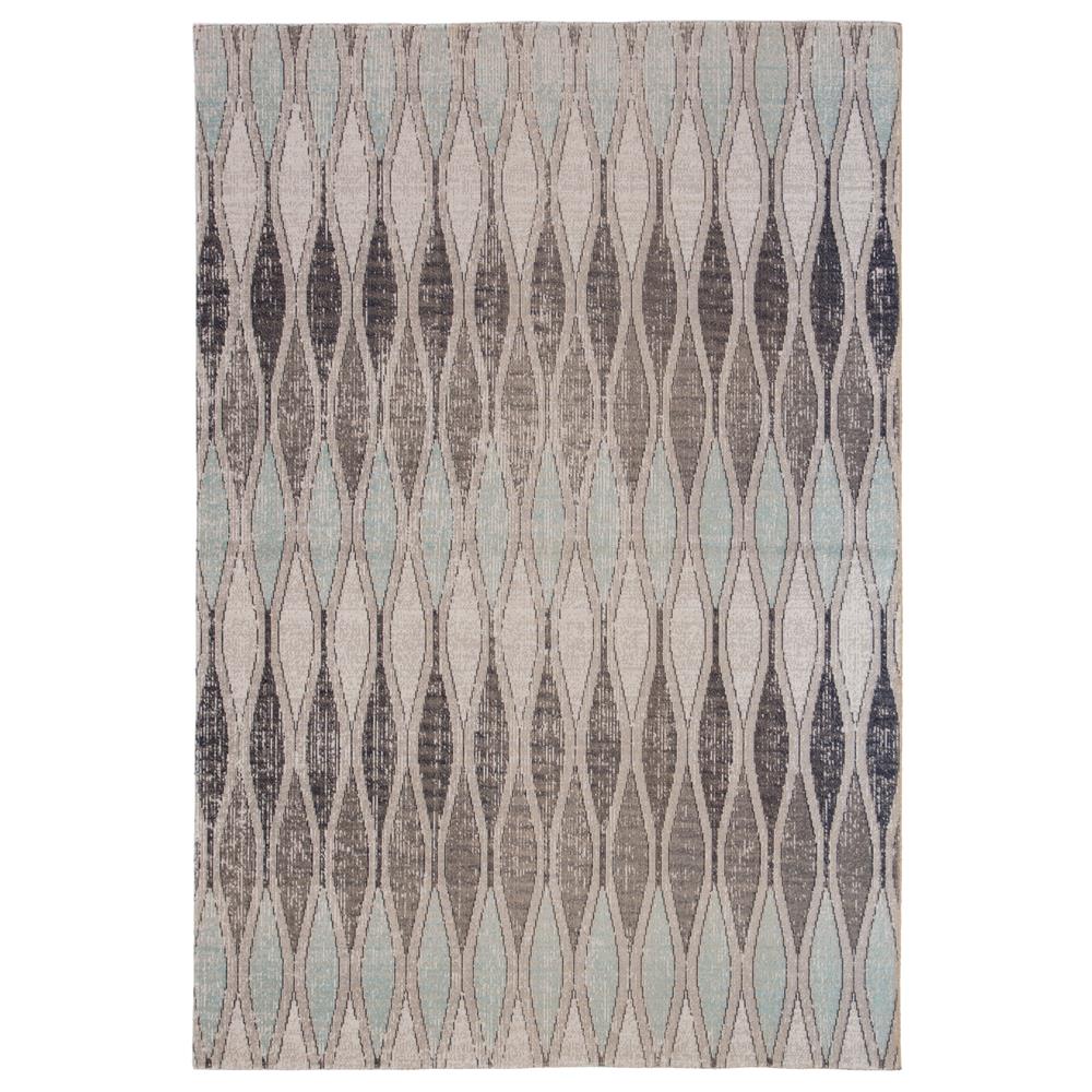 Jaipur Living POL02  Norwich Indoor/ Outdoor Geometric Gray/ Blue Area Rug (10