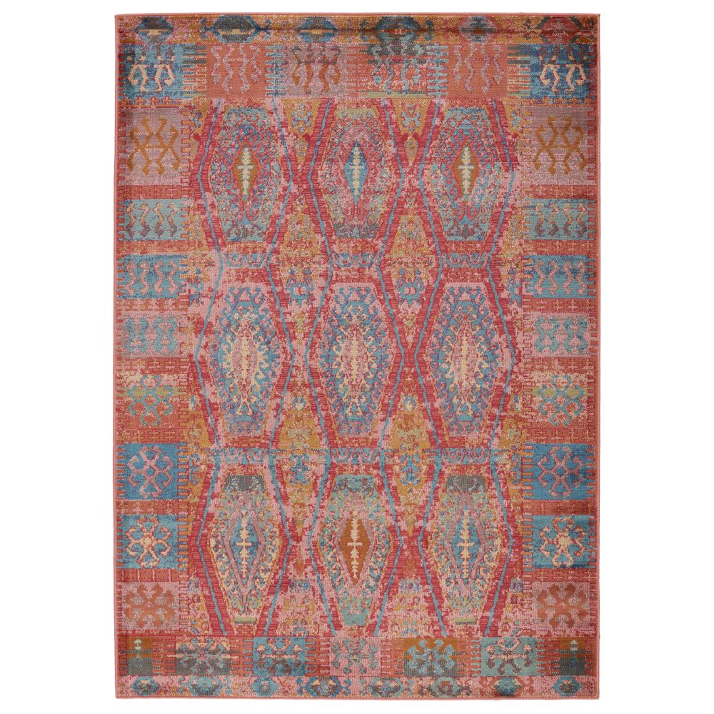 Vibe by Jaipur Living PSA08 Miron Tribal Pink/ Blue Area Rug (8