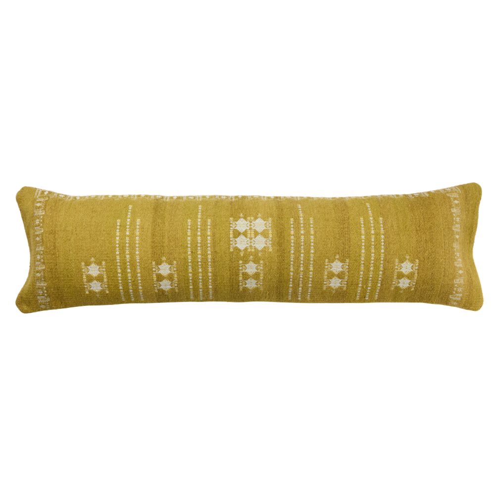 Jaipur Living PUB03 Eisa Tribal Light Green/ Light Gray Poly Lumbar Pillow