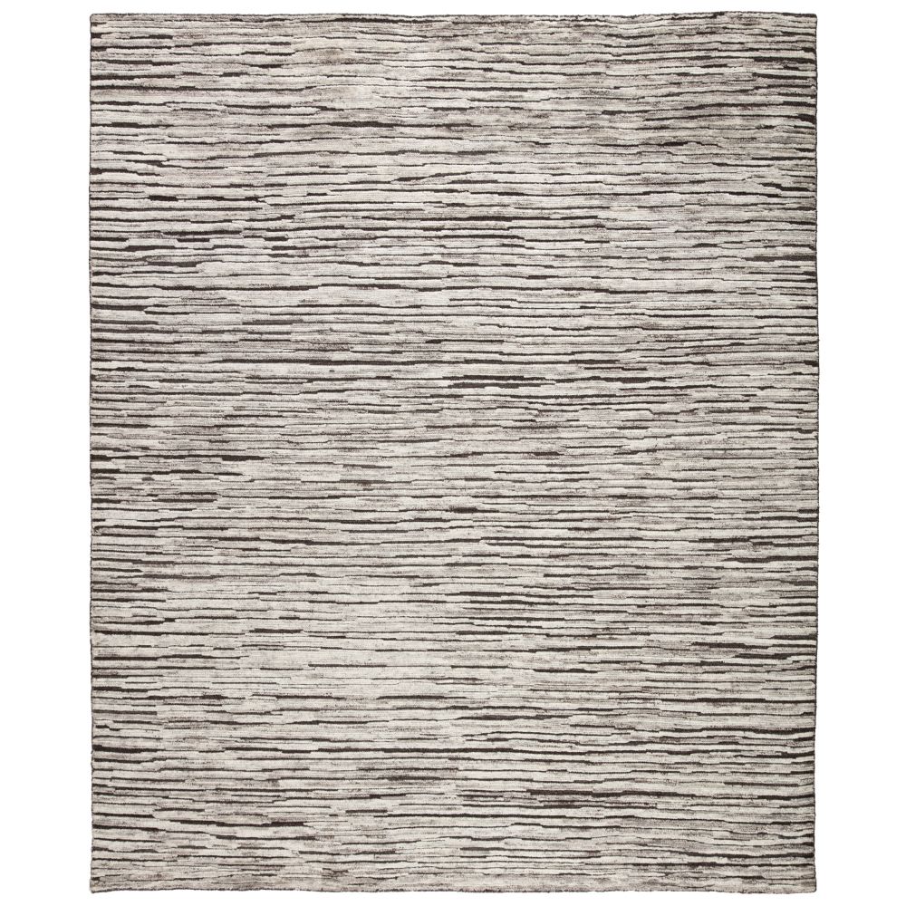 Jaipur Living REI13 Ramsay Hand-Knotted Striped Dark Gray/ Ivory Area Rug (9
