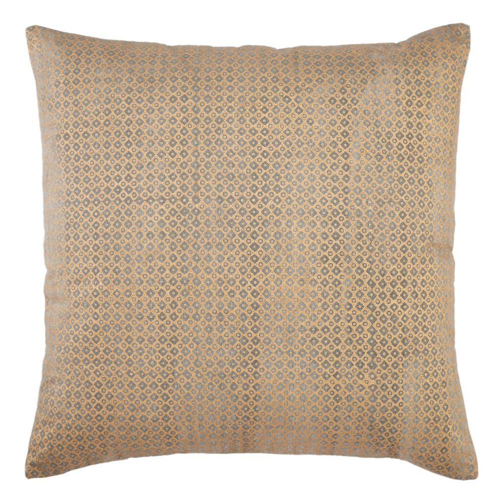 Jaipur Living ROV05 Bayram Trellis Gold/ Light Gray Poly Throw Pillow 22 inch