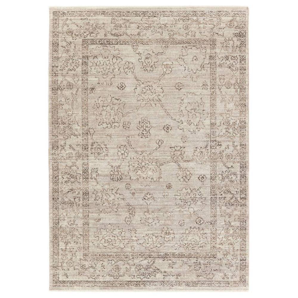 Jaipur Living LEI02  Living Camille Floral Gray/ Brown Area Rug (4