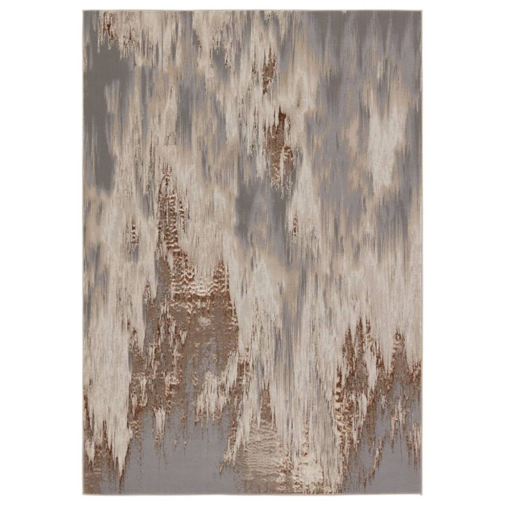 Jaipur Living CTY23 Ulysses Abstract Taupe/ Gray Runner Rug (2