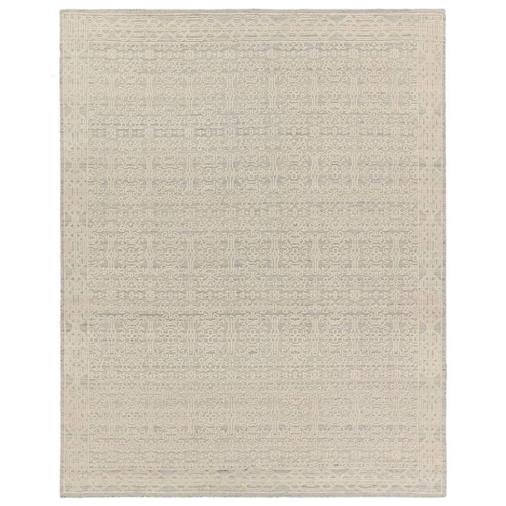 Jaipur Living REI15 Ria Hand-Knotted Damask Cream/ Blue Area Rug (8