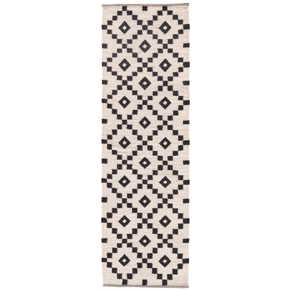 Jaipur Living SCN01 Croix Handmade Geometric Black/ White Runner Rug (2