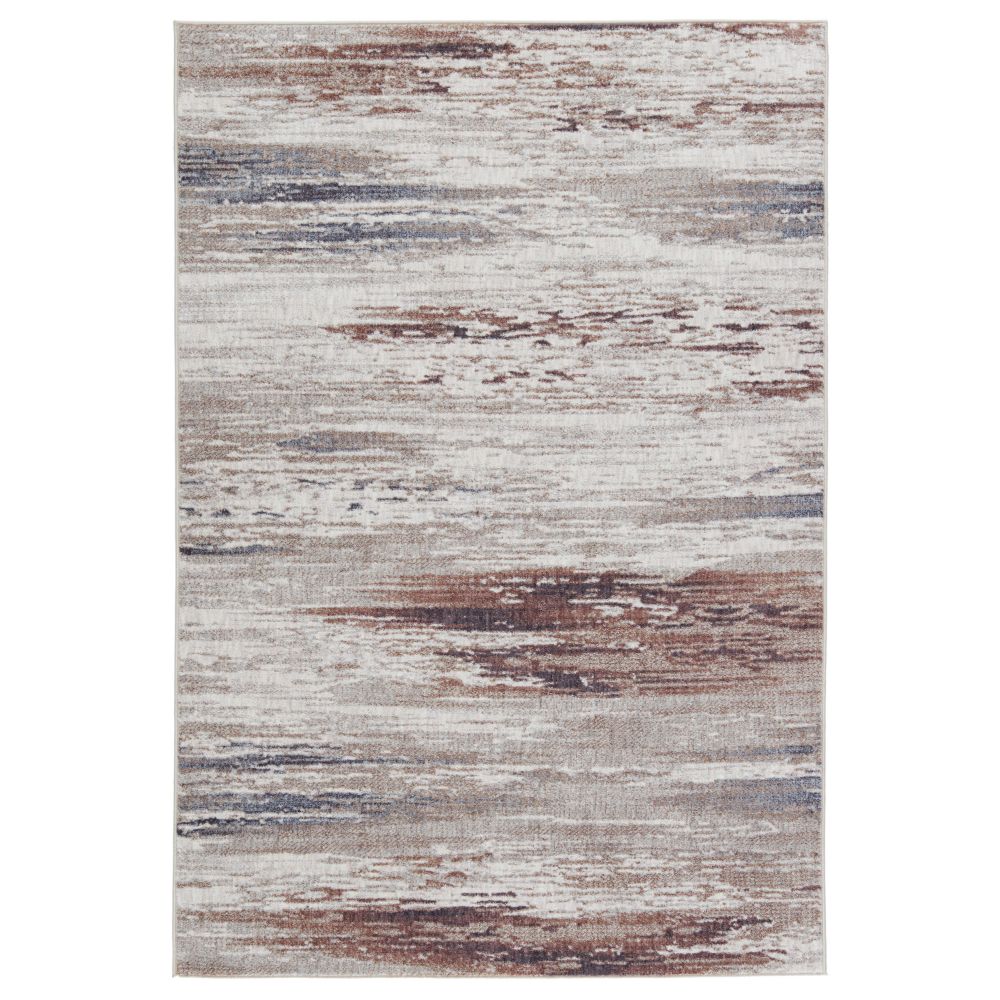 Vibe by Jaipur Living SEI02 Oberon Abstract Light Gray/ Brown Area Rug (9