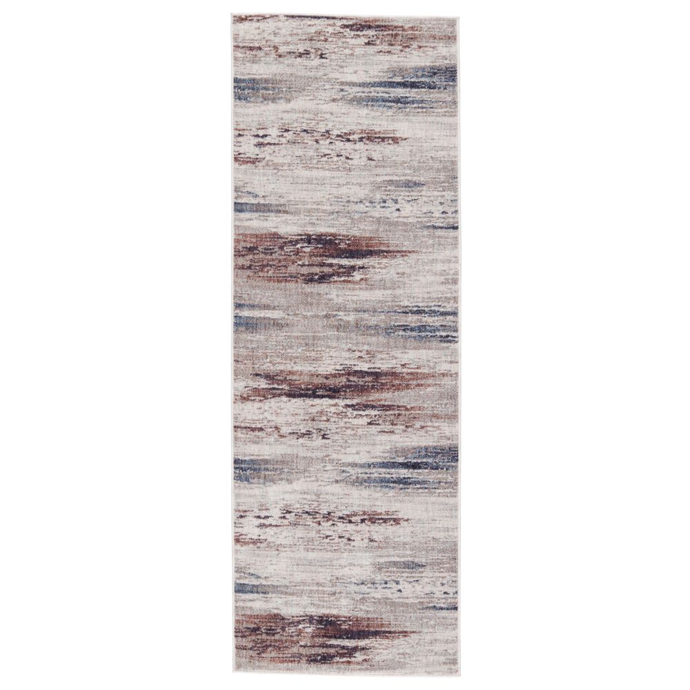 Vibe by Jaipur Living SEI02 Oberon Abstract Light Gray/ Brown Runner Rug (3