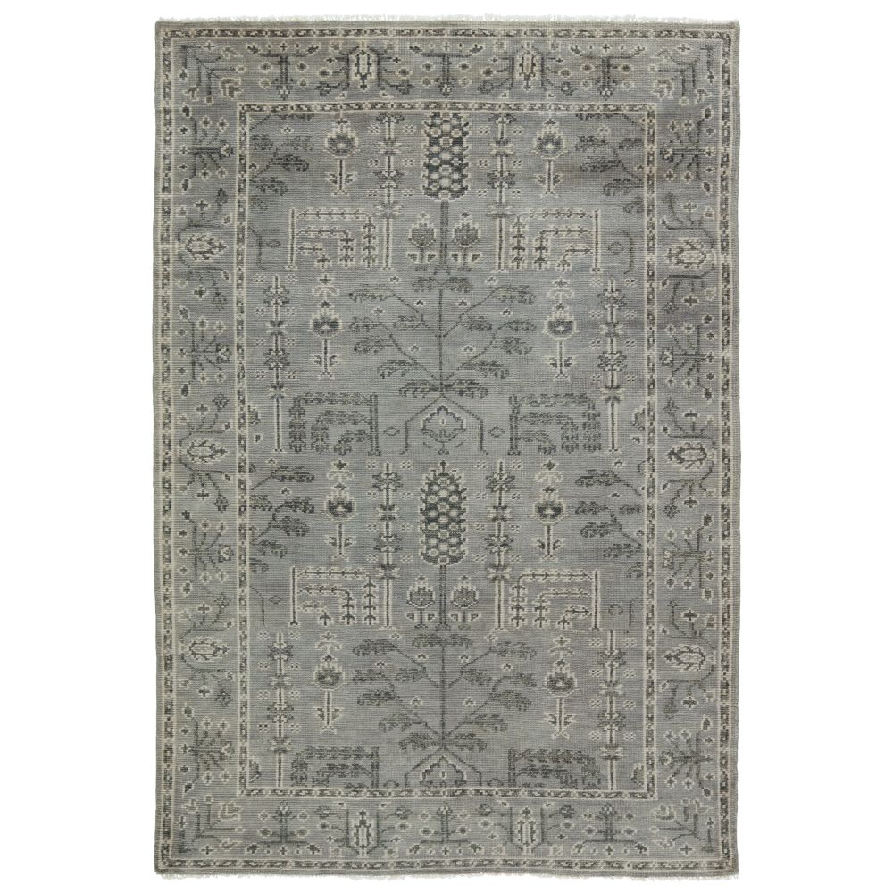 Jaipur Living SLN15 Ginerva Hand-Knotted Oriental Gray Area Rug (8
