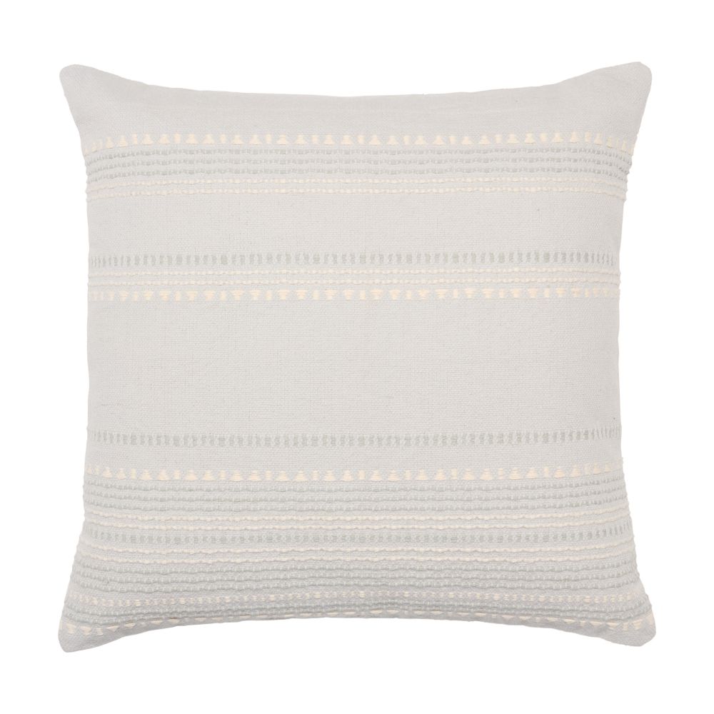 Jaipur Living SNH02 Velika Striped Light Blue/ Cream Poly Fill Pillow (24" Square)