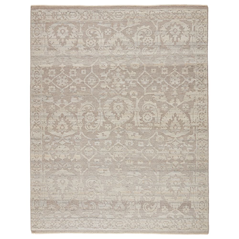 Jaipur Living SNN03 Ayres Hand-Knotted Floral Taupe/ Gray Area Rug (8