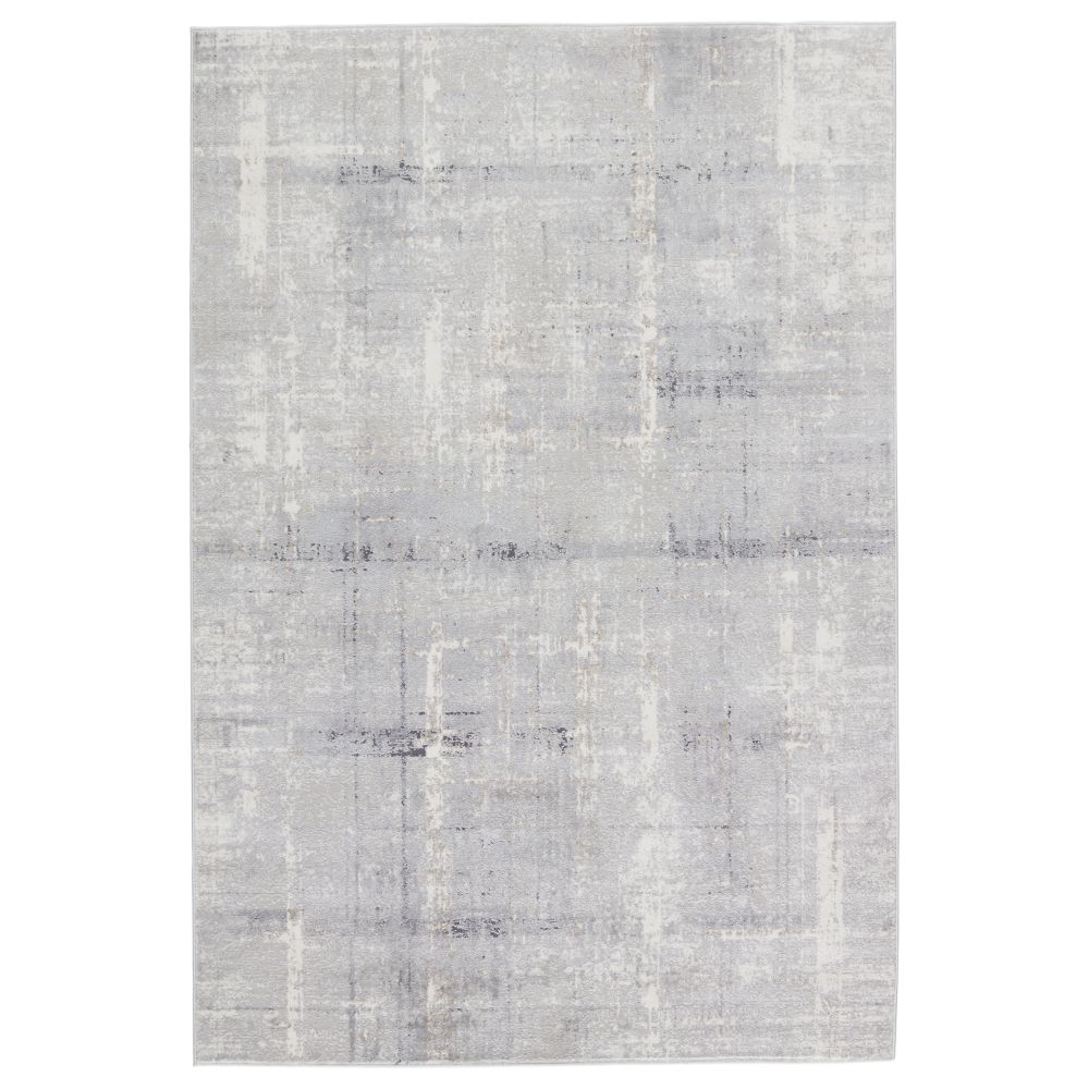 Vibe by Jaipur Living SOC01 Lavato Abstract Light Gray/ Cream Area Rug (5