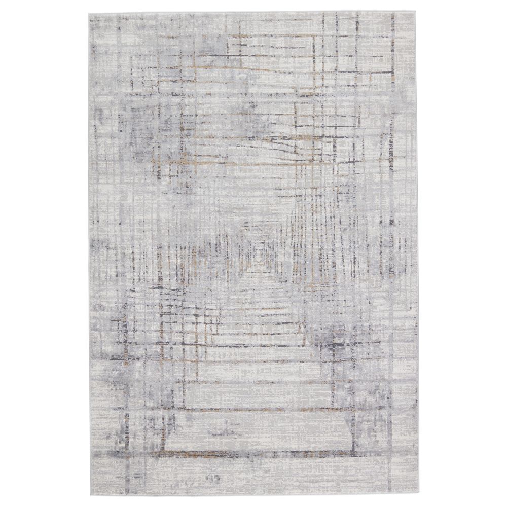 Vibe by Jaipur Living SOC05 Toril Abstract Gray/ Gold Area Rug (5