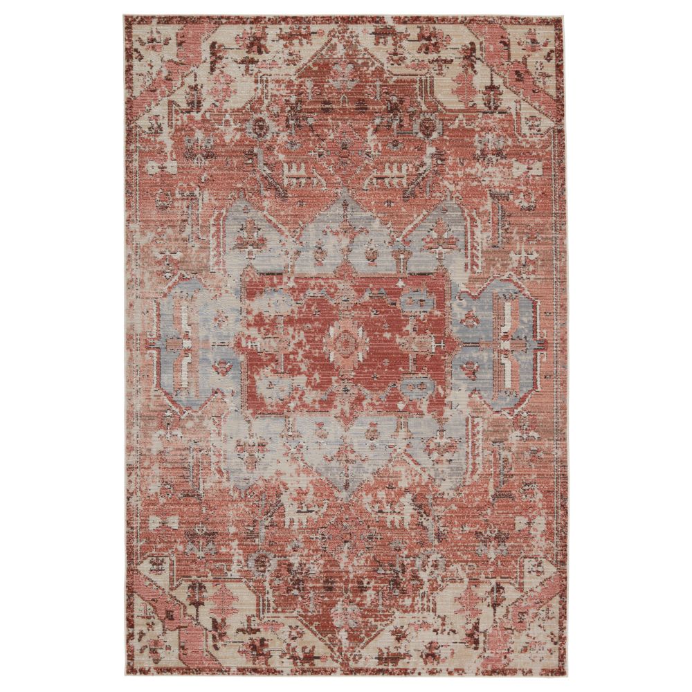 Vibe by Jaipur Living SWO09 Priyah Indoor/ Outdoor Medallion Pink/ Gray Area Rug (8
