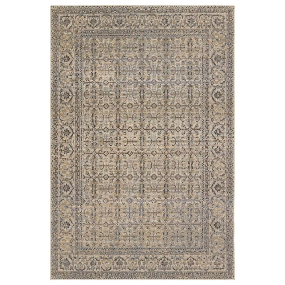 Vibe by Jaipur Living SWO22 Olivine Indoor/Outdoor Trellis Gray/ Brown Area Rug (18"X18")