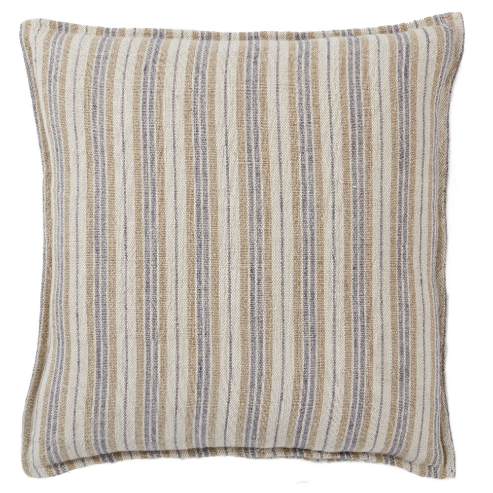 Jaipur Living TAN04 Lucien Striped Cream/ Gray Poly Fill Pillow (20" Square)