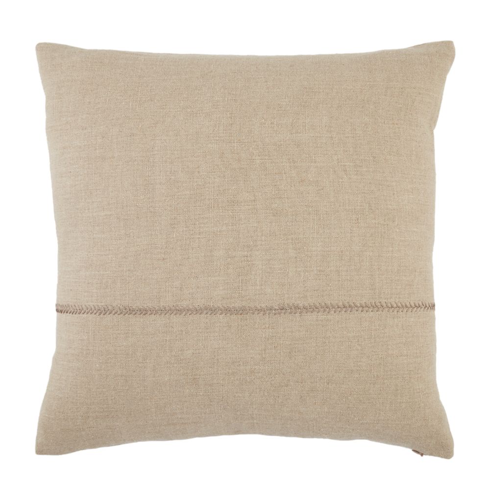Jaipur Living TGA09 Ortiz Solid Light Gray Poly Throw Pillow 22 inch