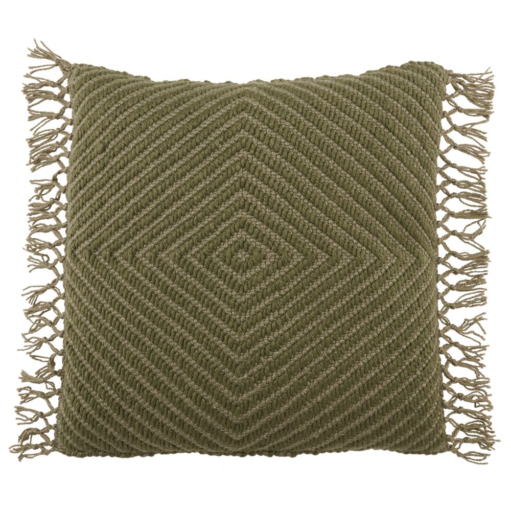 Jaipur Living TLS03 Maritima Geometric Green Indoor/ Outdoor Pillow 20 inch