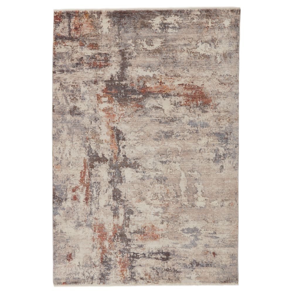 Vibe by Jaipur Living TRR01 Heath Abstract Gray/ Red Runner Rug (3