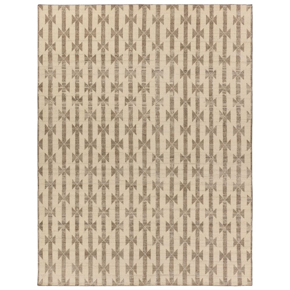 Jaipur Rugs TSS01 Verde Home by Jaipur Living Gent Hand-Knotted Trellis Taupe/ Cream Area Rug (18"X18")
