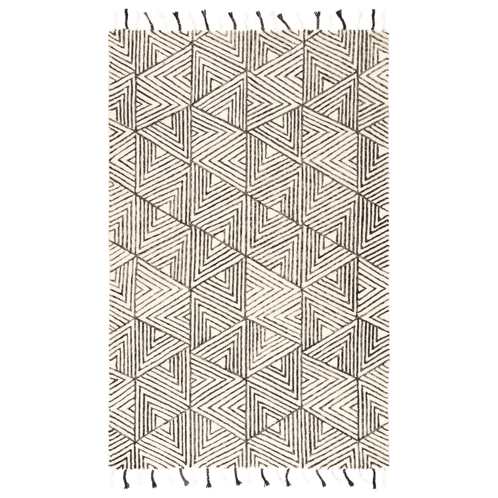Nikki Chu by Jaipur Living VNK01 Montblanc Handmade Geometric Ivory/ Gray Area Rug (5