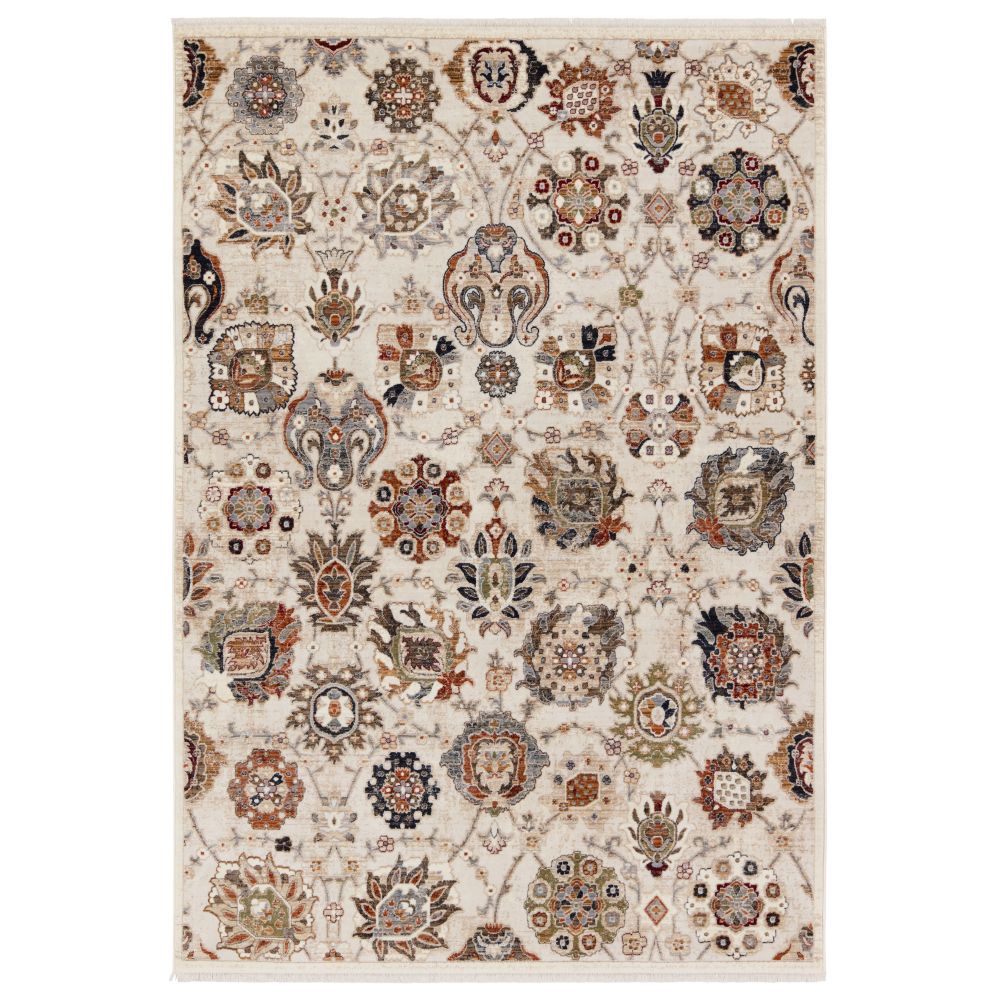 Vibe by Jaipur Living ZFA20 Althea Floral Cream/ Multicolor Area Rug (18"X18")