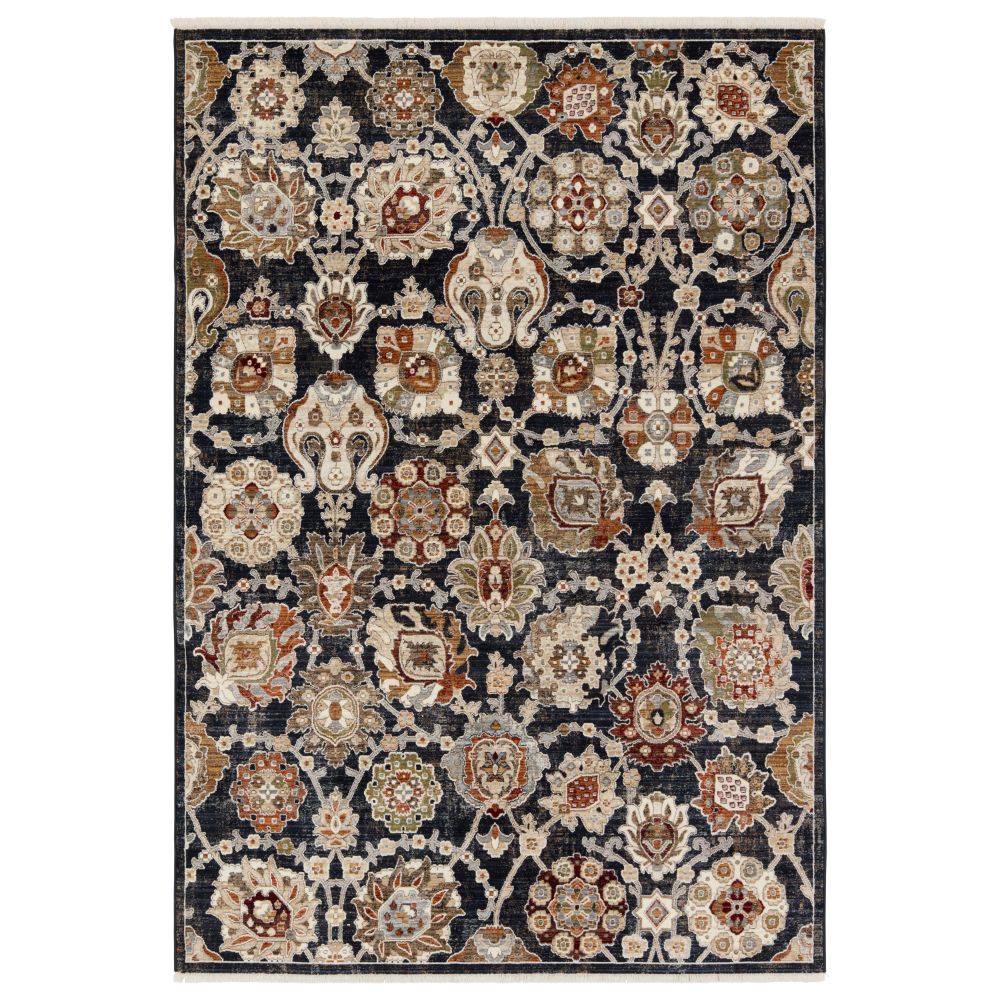 Vibe by Jaipur Living ZFA21 Althea Floral Blue/ Cream Area Rug (18"X18")