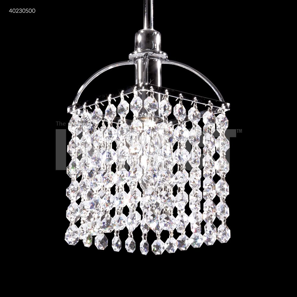 James R Moder Crystal 40230S00 Contemporary Pendant in Silver