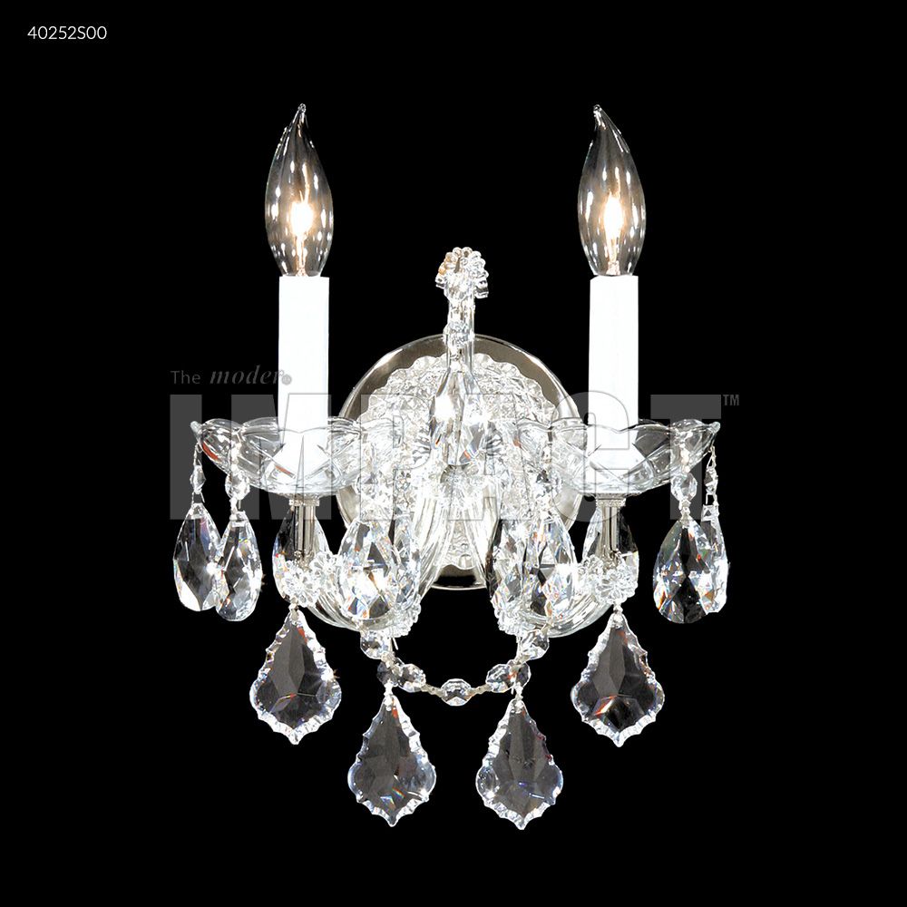 James R Moder Crystal 40252S00 Maria Theresa Wall Sconce in Silver