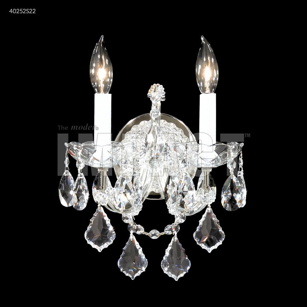 James R Moder Crystal 40252S2GT Maria Theresa Wall Sconce in Silver