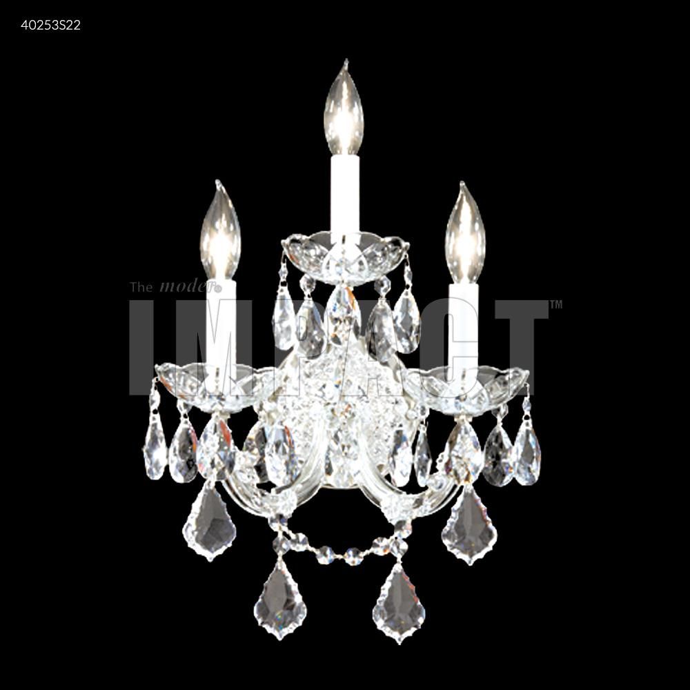James R Moder Crystal 40253S0T Maria Theresa Wall Sconce in Silver