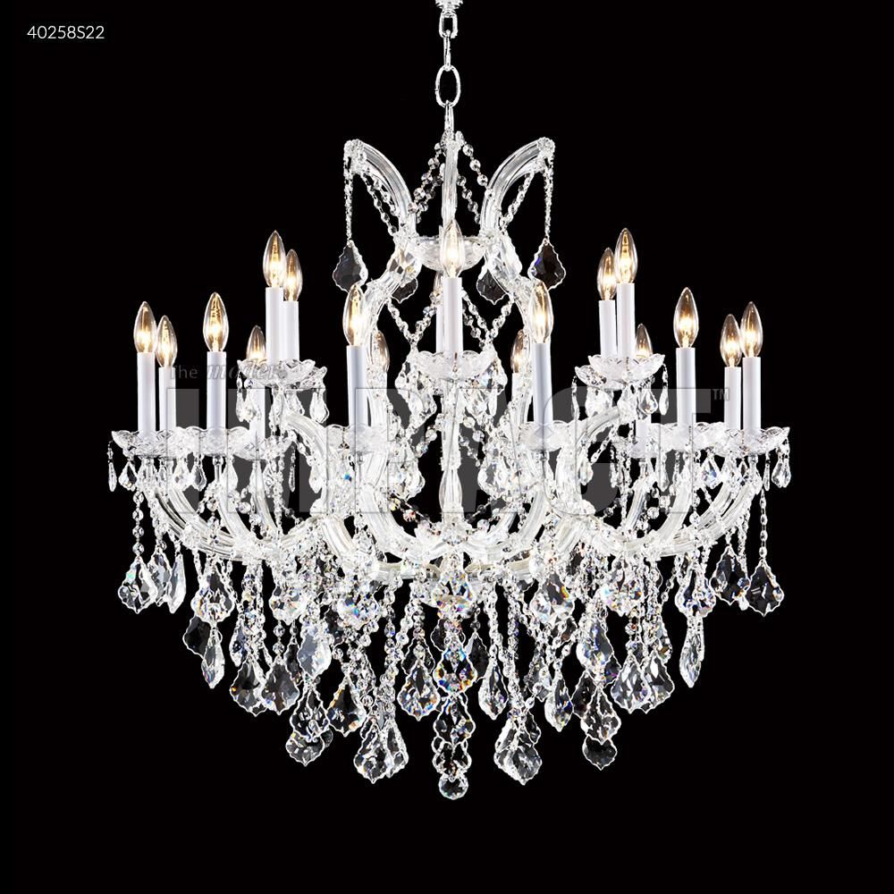 James R Moder Crystal 40258S2GT Maria Theresa 18 Arm Chandelier in Silver