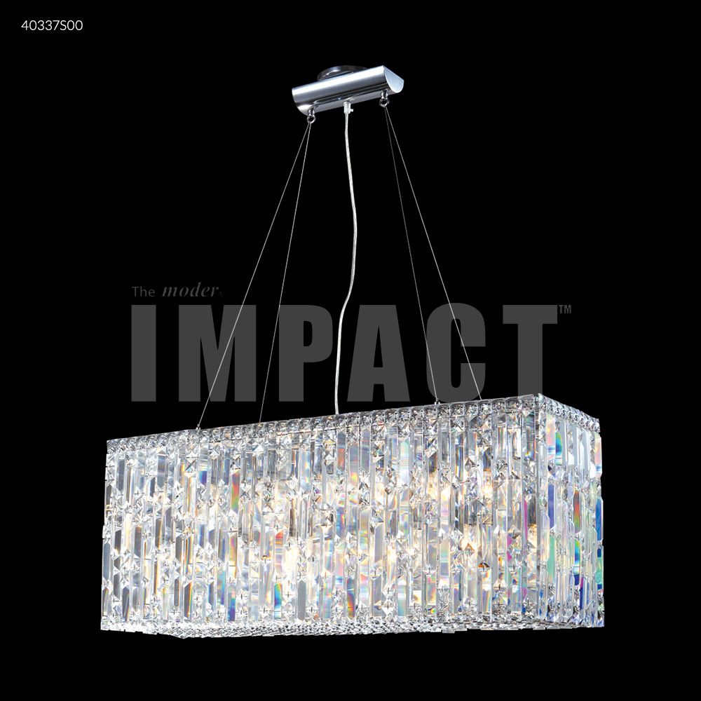 James R Moder Crystal 40337S00 Contemporary Chandelier in Silver