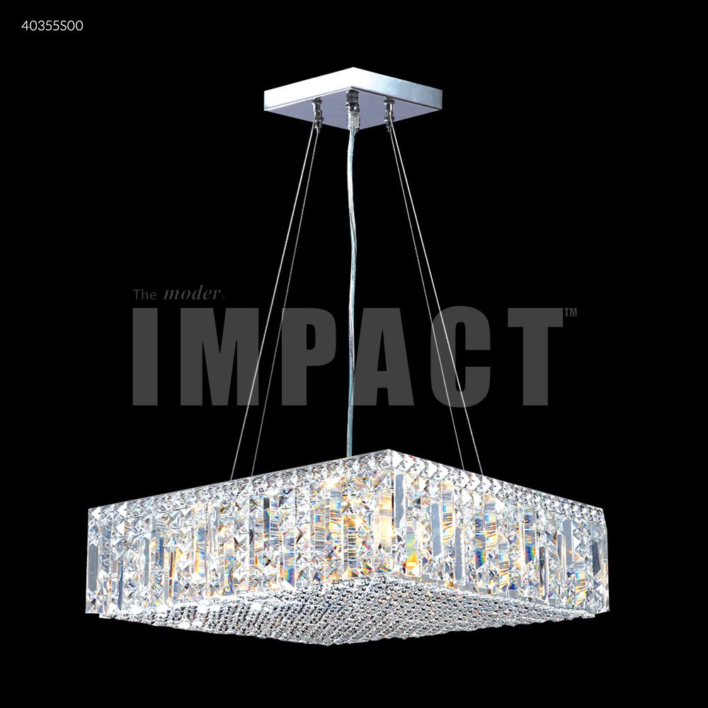 James R Moder Crystal 40355S00 Contemporary Chandelier in Silver