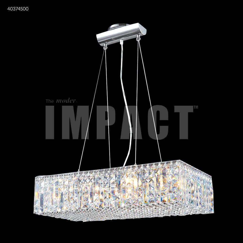 James R Moder Crystal 40374S00 Contemporary Chandelier in Silver