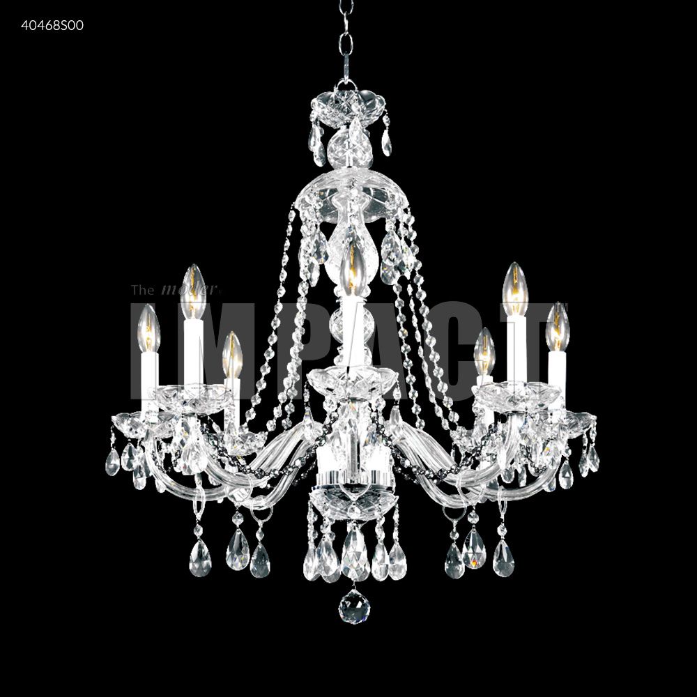 James R Moder Crystal 40468S00 Palace Ice 8 Arm Chandelier in Silver