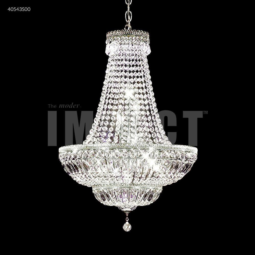 James R Moder Crystal 40543S00 Imperial Empire Chandelier in Silver