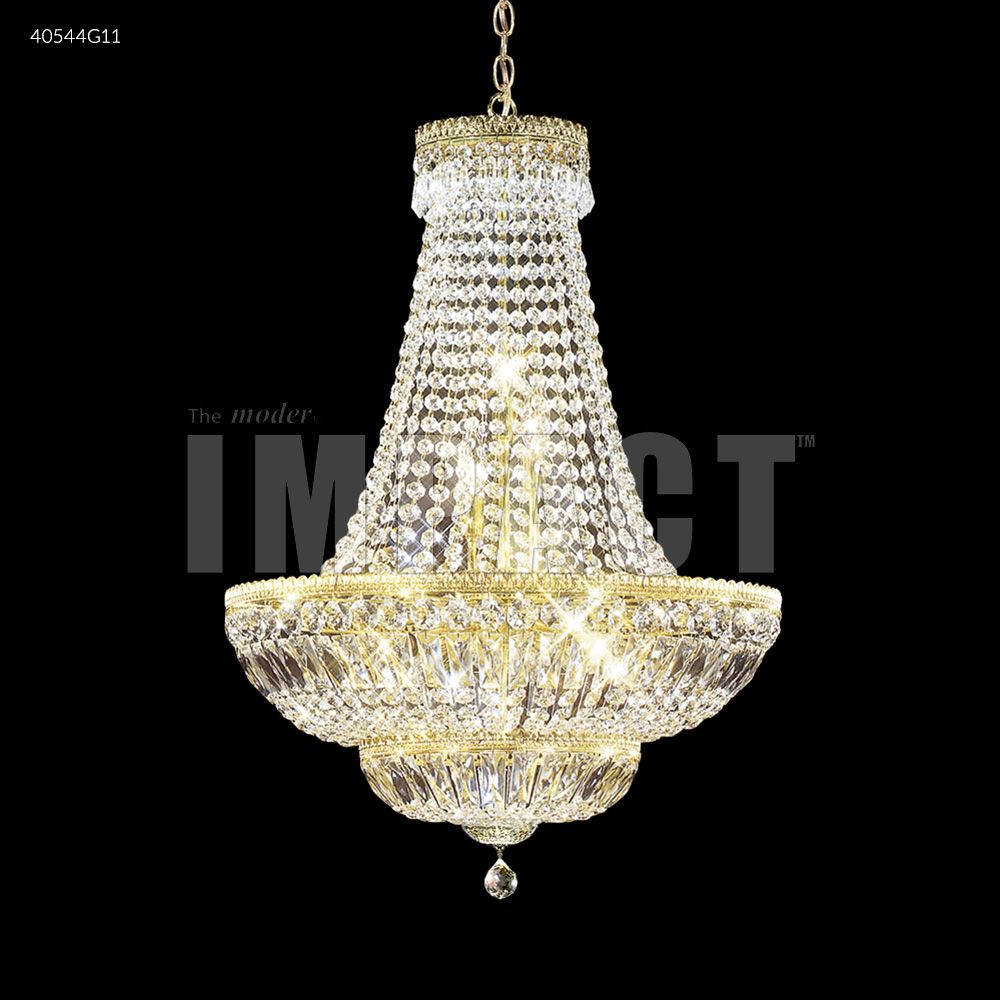 James R Moder Crystal 40544G11 Imperial Empire Chandelier in Gold