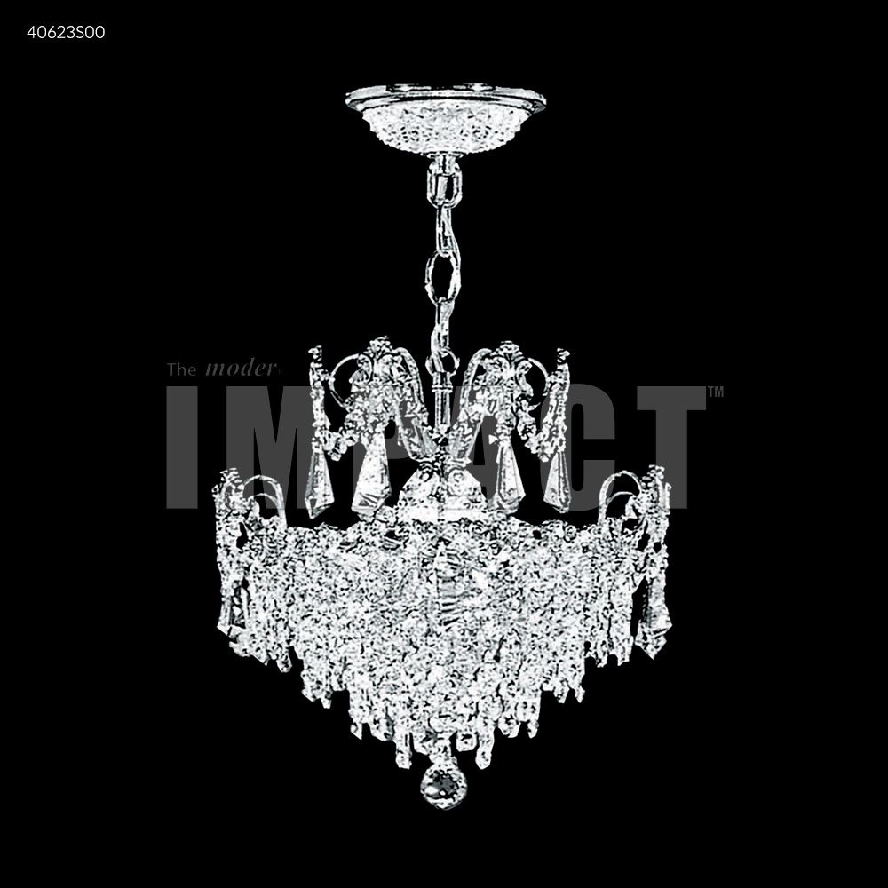 James R Moder Crystal 40623S00 Mini Pendant Crystal Chandelier in Silver