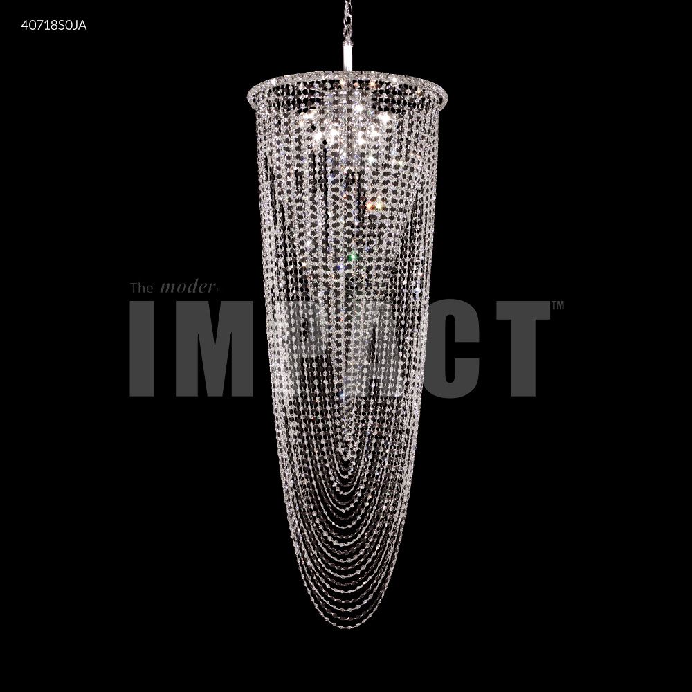 James R Moder Crystal 40718S0JA Contemporary Entry Chandelier in Silver