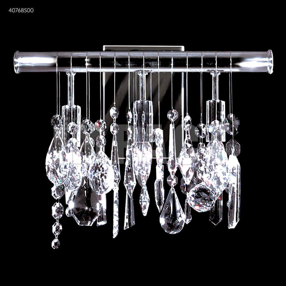 James R Moder Crystal 40768S00 Contemporary Wall Sconce in Silver
