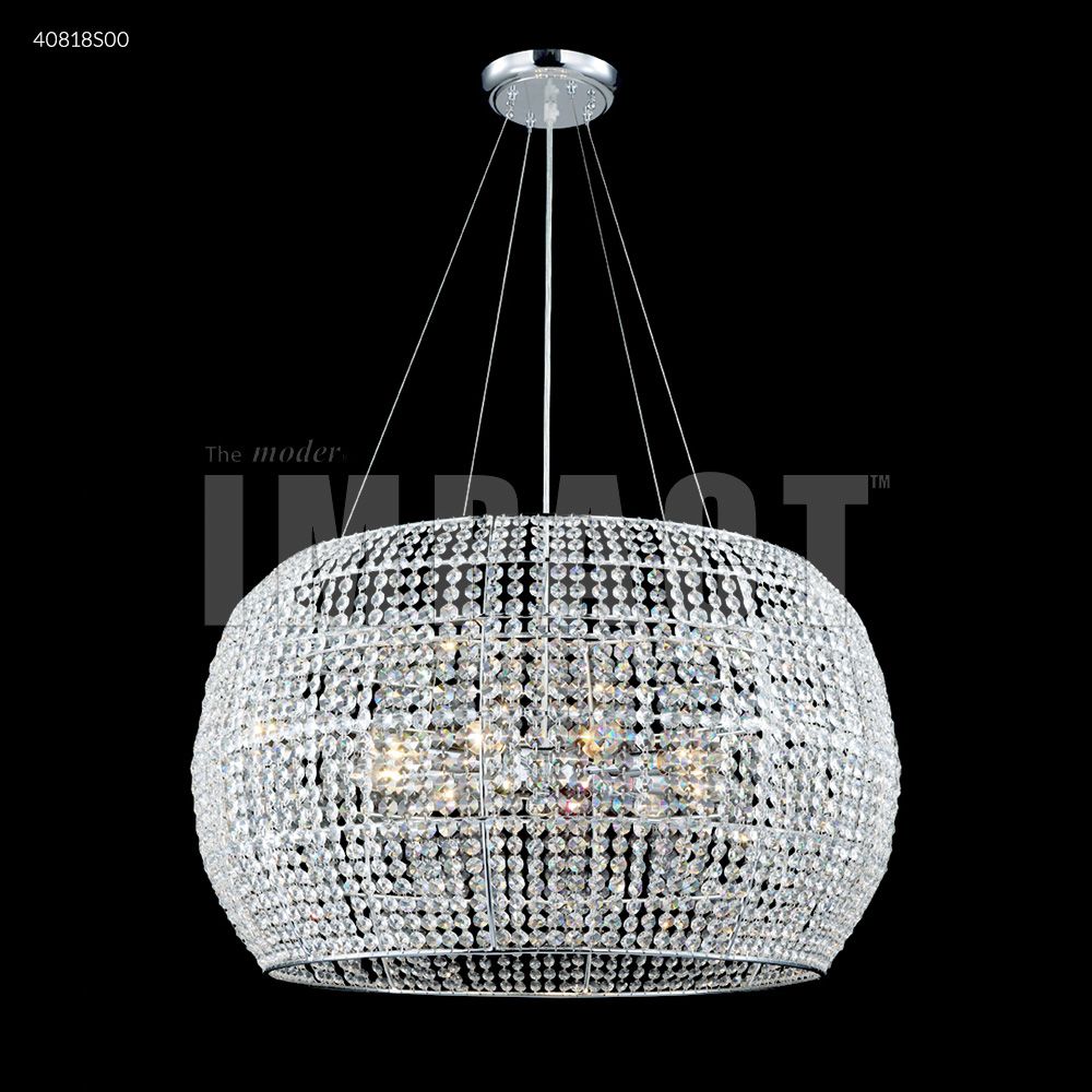 James R Moder Crystal 40818S00 Contemporary Chandelier in Silver