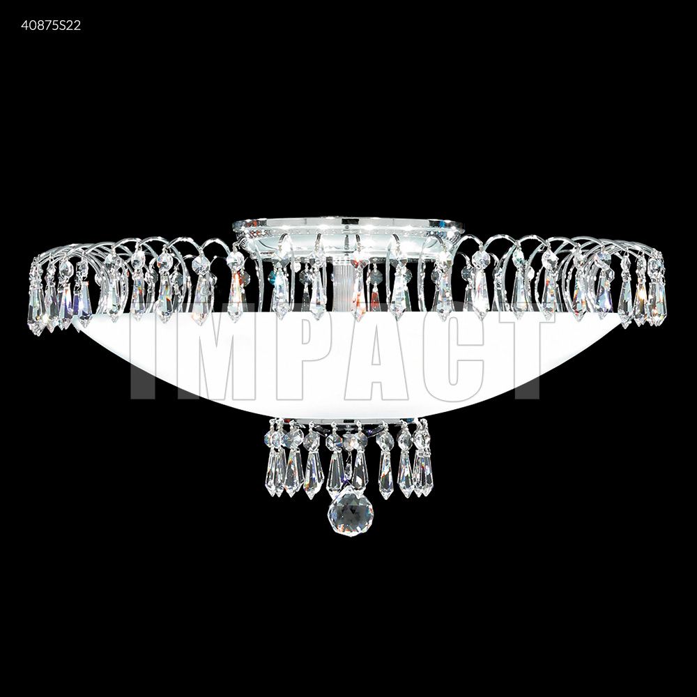 James R Moder Crystal 40875S22 Contemporary Collection Chandelier in Silver