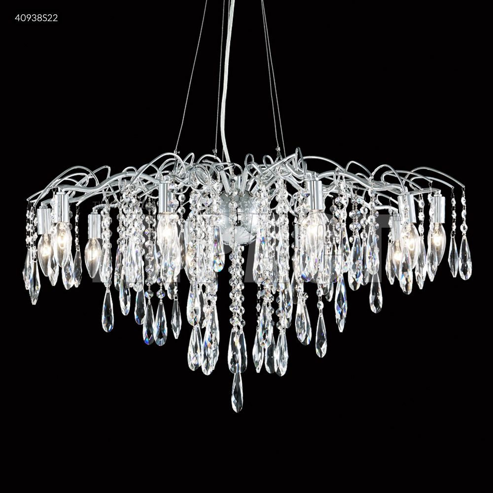 James R Moder Crystal 40938S22 Contemporary Chandelier in Silver