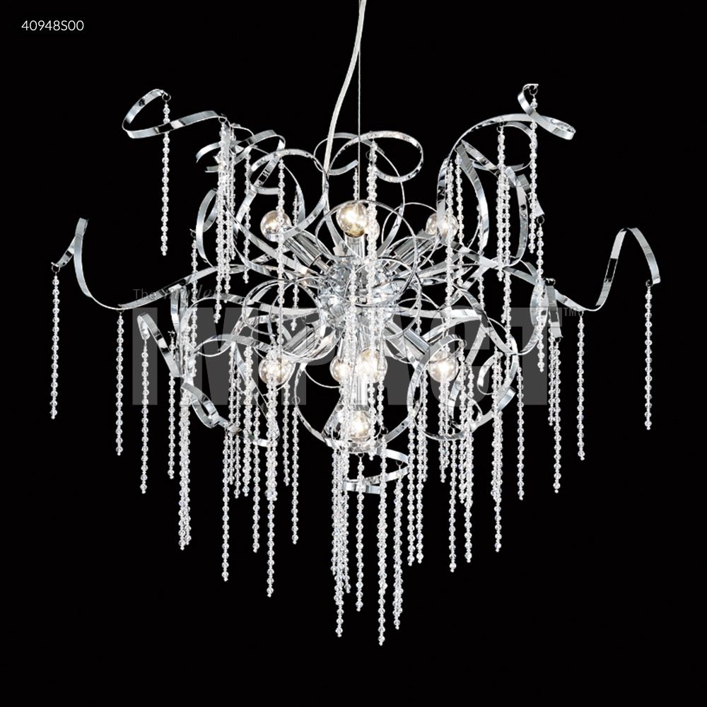 James R Moder Crystal 40948S00 Contemporary Chandelier in Silver