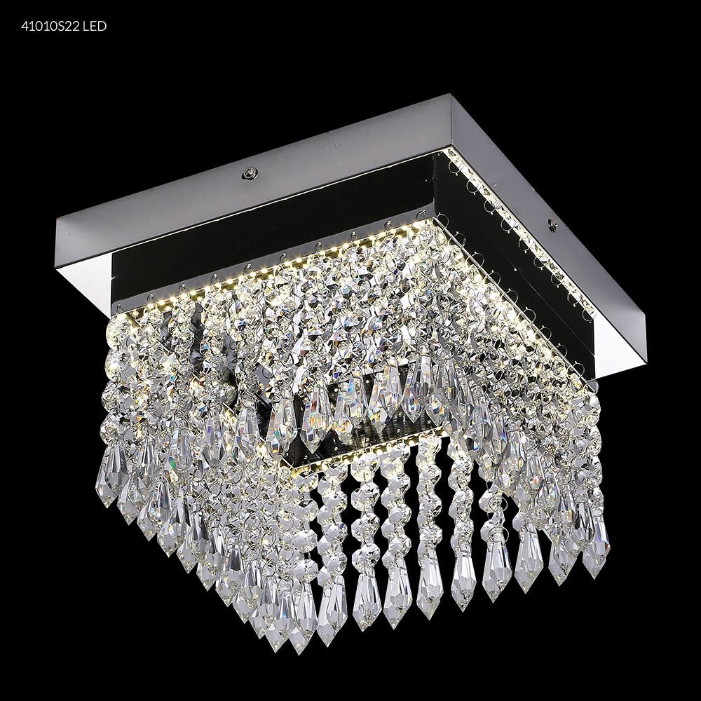 James R Moder Crystal 41010S22LED LED Crystal Chandelier in Silver