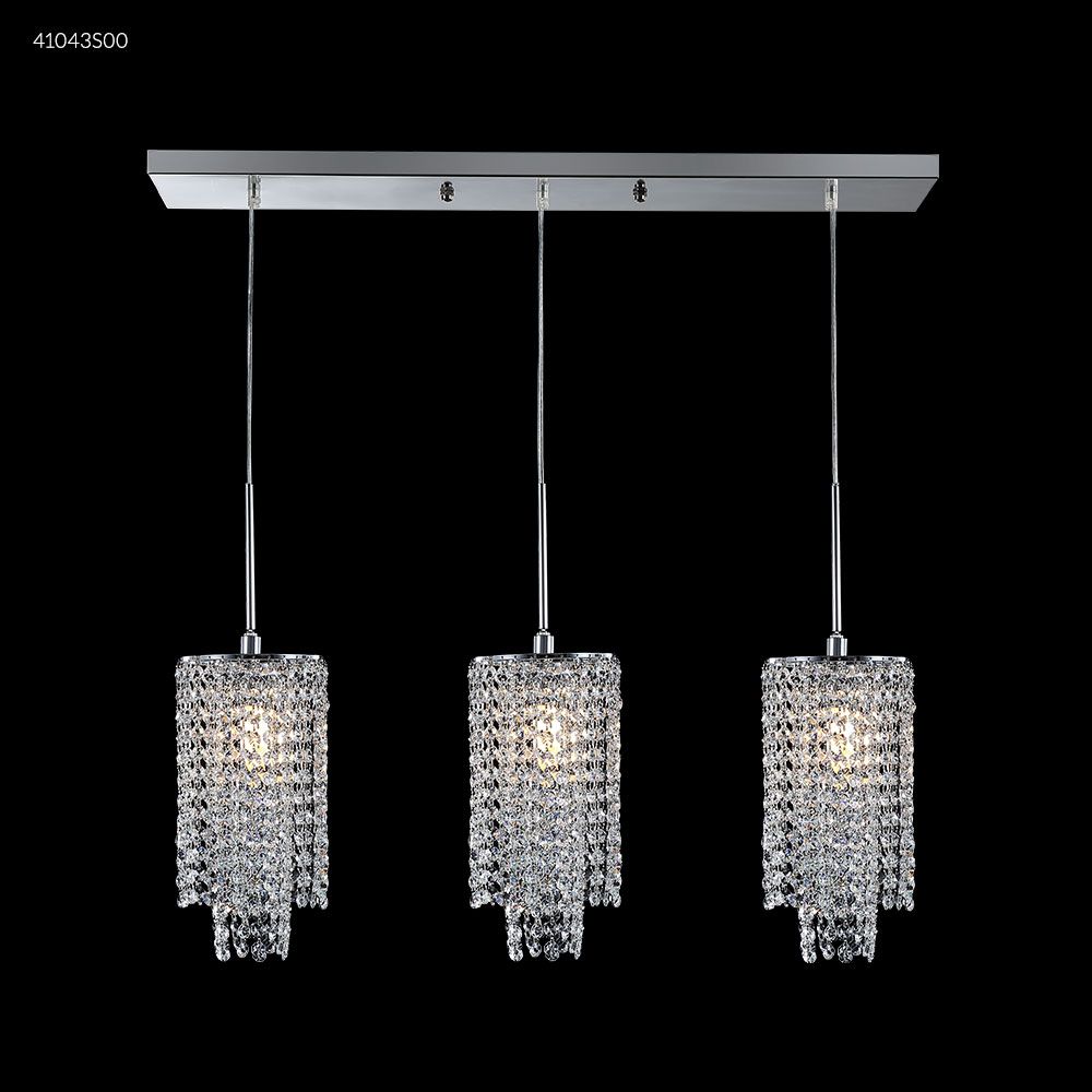 James R Moder Crystal 41043S00 Contemporary Crystal Chandelier in Silver